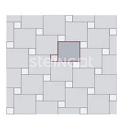 Тротуарная плитка Квадрат 100*100 Темно-Коричневый (верхний прокрас) Steingot 60 мм