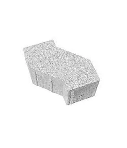 Тротуарная плитка S-ФОРМА Гранит Белый В.3.Ф.10 Выбор 100 мм