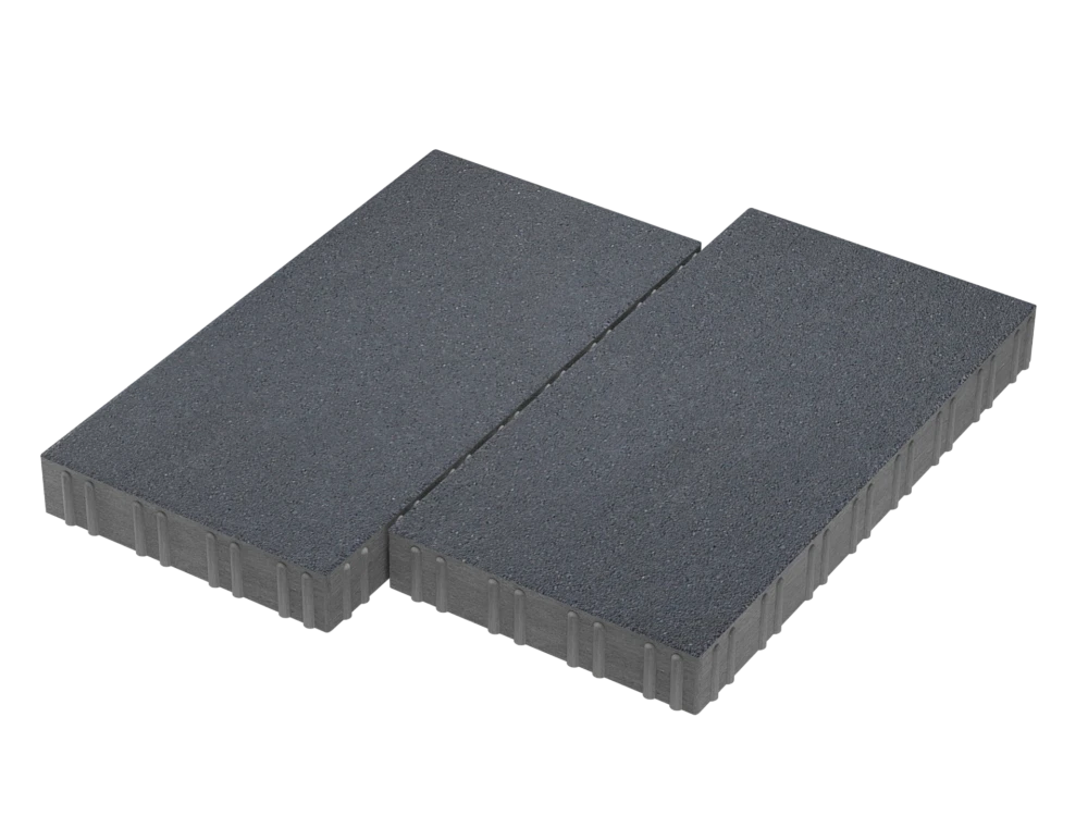 Тротуарная плитка Мега Серый Stellard 80 мм