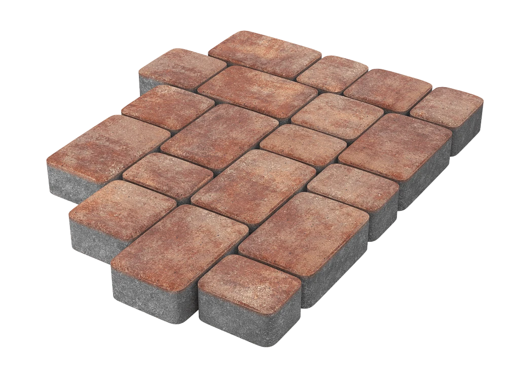 Тротуарная плитка Старый город Санрайз Stellard 60 мм