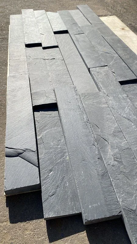 Плитка Сланец черный (нарезка) 70х300 Pharaon