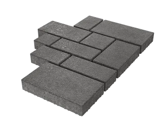 Тротуарная плитка Микс Сити Серый Stellard 60 мм