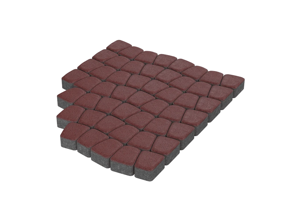 Тротуарная плитка Классико Красный Stellard 60 мм
