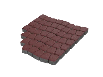 Тротуарная плитка Классико Красный Stellard 60 мм