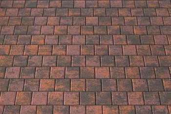 Тротуарная плитка Квадрат 10х10 Браун Stellard 60 мм