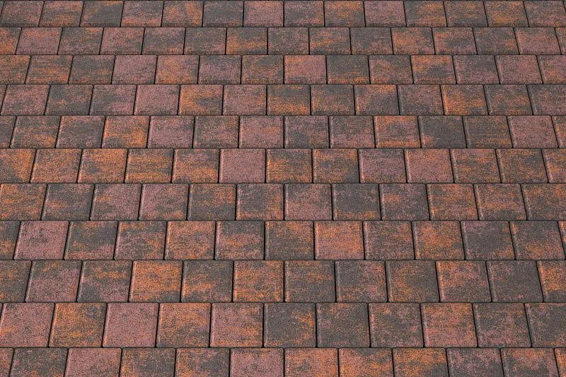 Тротуарная плитка Квадрат 10х10 Браун Stellard 60 мм