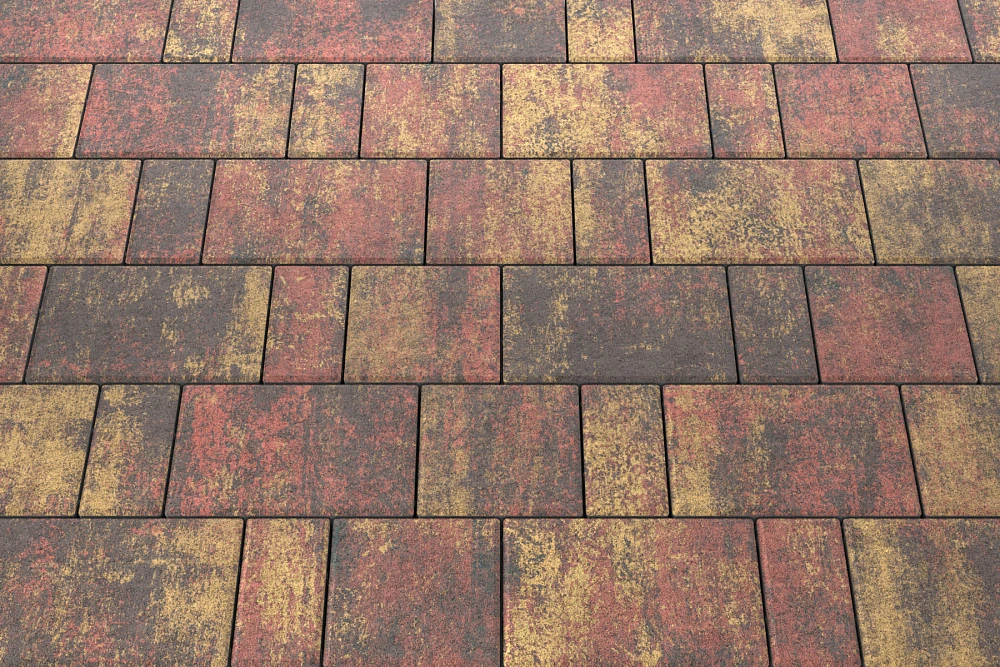 Тротуарная плитка Мозаика Закат Stellard 60 мм