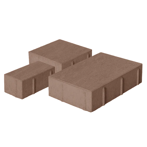 Тротуарная плитка Новый город 1НГ4Ф Серая Нобетек 40 мм