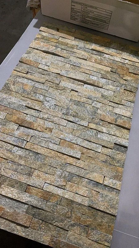 3D панель из натурального камня Кварцит Мультиколор Классик Pharaon