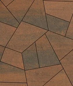 Тротуарная плитка ОРИГАМИ Листопад гладкий Мустанг Б.4.Фсм.8 Выбор 80 мм