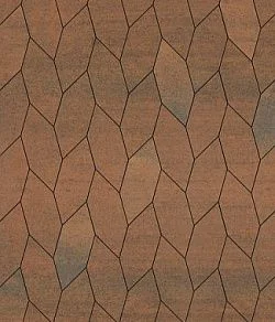 Тротуарная плитка СКОШЕННЫЙ ШЕСТИУГОЛЬНИК Листопад гладкий Мустанг Б.1.ШГ.6 Выбор 60 мм