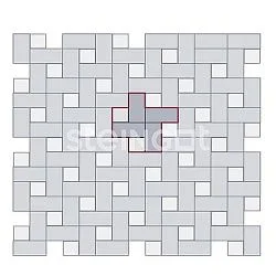 Тротуарная плитка Прямоугольник 200*100 Бежевый (верхний прокрас) Steingot 60 мм