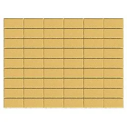 Тротуарная плитка Прямоугольник, Песочный BRAER 40 мм