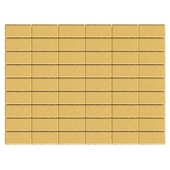 Брусчатка Прямоугольник, Песочный BRAER 60 мм