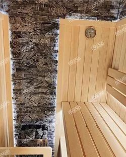 3D панель из натурального камня Мрамор Древесный серый Классик Pharaon