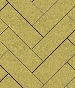 Тротуарная плитка ПРЯМОУГОЛЬНИК 600х200 Стандарт Желтый Б.6.П.8 Выбор 80 мм