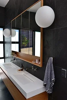 Плитка Сланец чёрный (натуральный скол) 600х1200 Pharaon