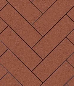 Тротуарная плитка ПРЯМОУГОЛЬНИК 600х200 Стандарт Красный Б.6.П.8 Выбор 80 мм