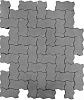 Тротуарная плитка Волна, Серый BRAER 70 мм