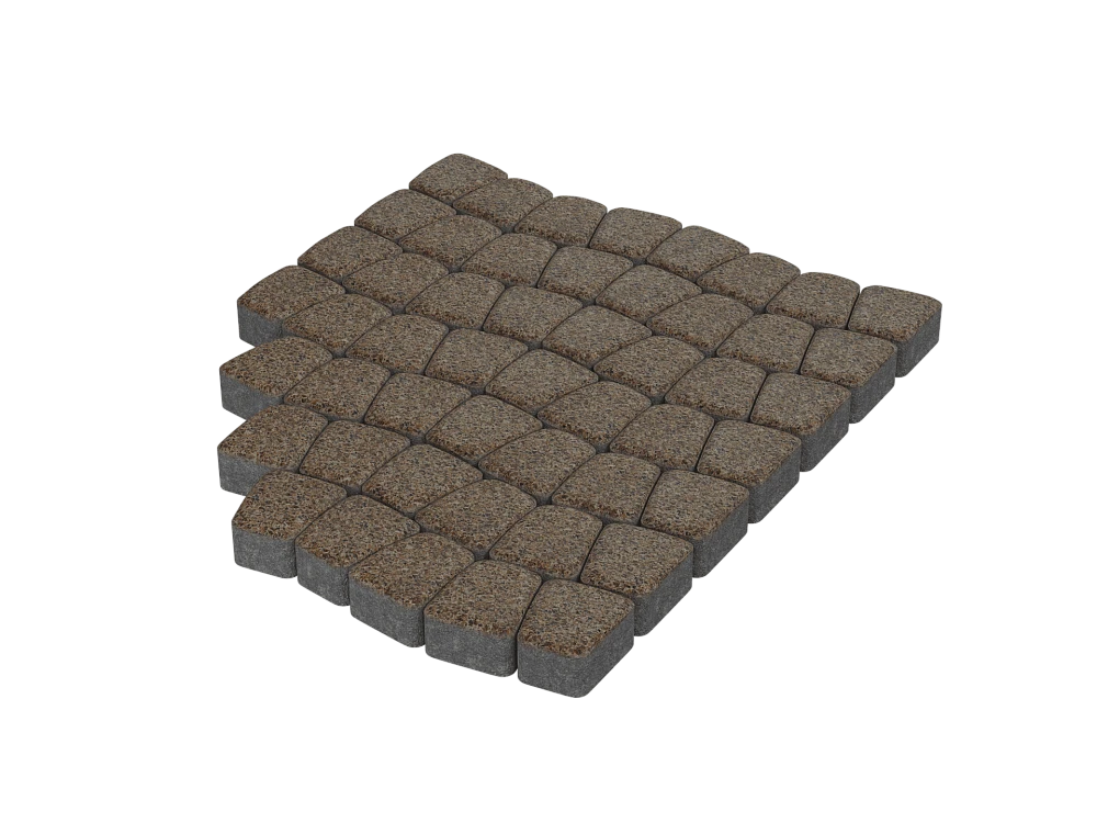 Тротуарная плитка Классико Красный гранит Stellard 60 мм