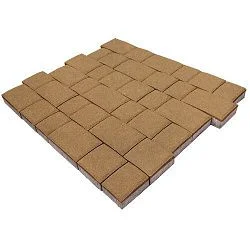 Тротуарная плитка Инсбрук Инн Песочный Гладкая SteinRus 60 мм