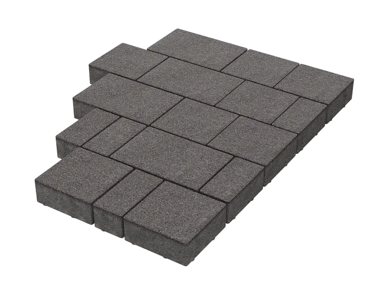 Тротуарная плитка Новый город Дымчатый кварц Stellard 60 мм