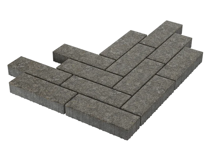 Тротуарная плитка Паркет Китайский гранит Stellard 80 мм