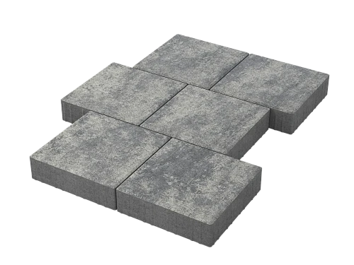 Тротуарная плитка Квадрат 30х30 Грей Stellard 80 мм