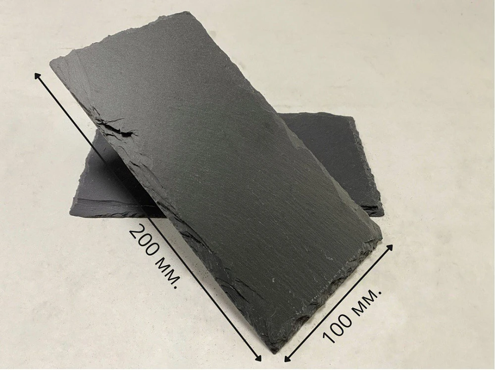 Плитка Сланец чёрный (натуральный скол) 100х 300 Pharaon