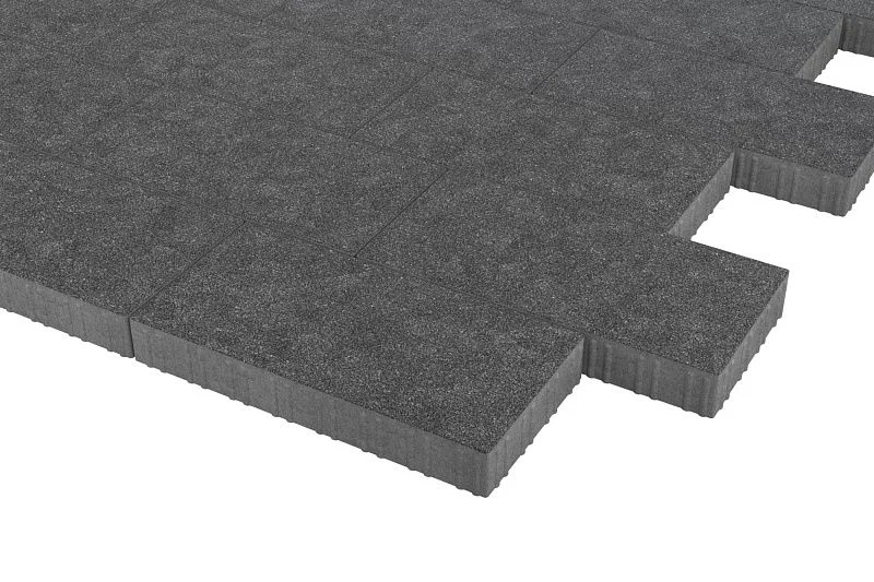 Тротуарная плитка Патио Черный агат Stellard 80 мм