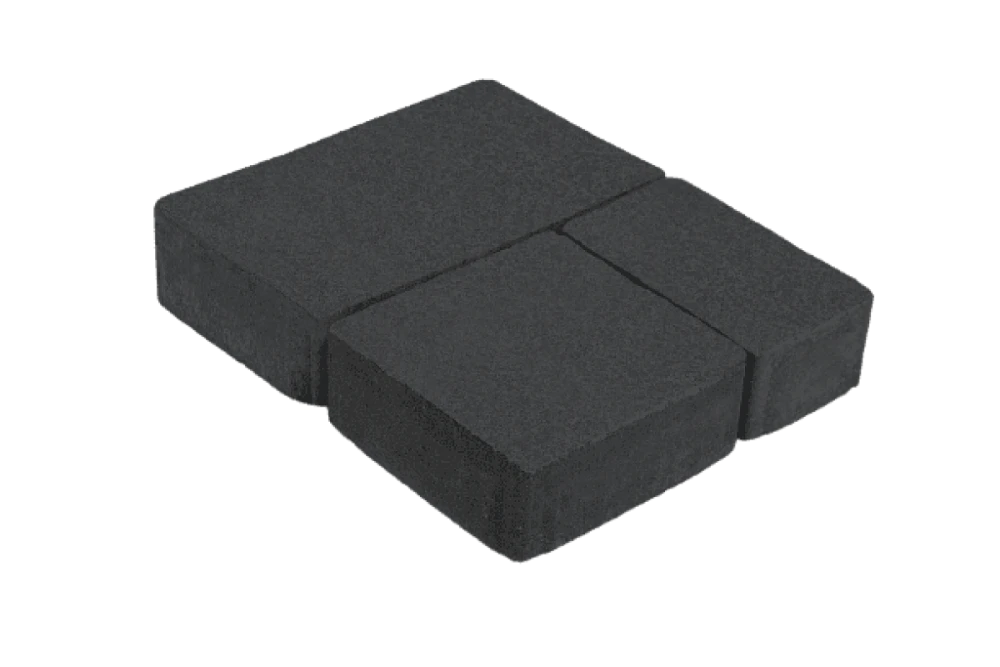 Тротуарная плитка Старый Город 1СГ5Ф Нобетек Черная 50 мм