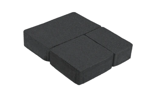 Тротуарная плитка Старый Город 1СГ5Ф Нобетек Черная 50 мм