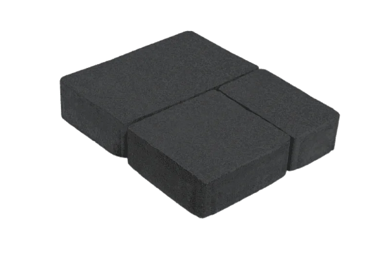 Тротуарная плитка Старый Город 1СГ5Ф Нобетек Черная 50 мм