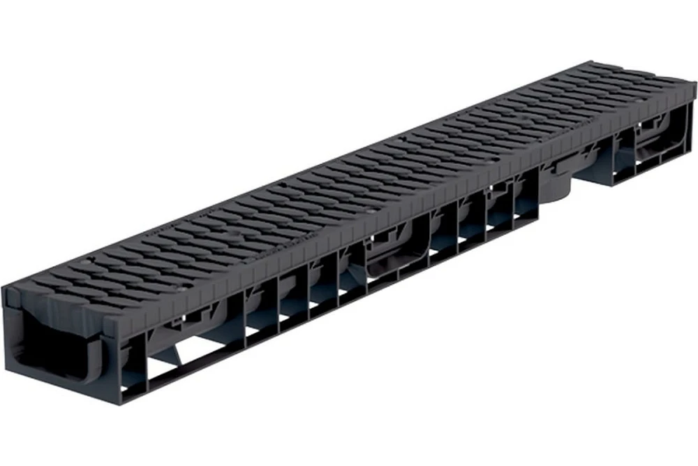 Лоток Aquastok ЛВП Master DN100 H70 B125 1000x148x70 с пластиковой решеткой (комплект) (110701) 5490