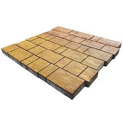 Плитка тротуарная Новый город брайс Гладкая SteinRus 40 мм