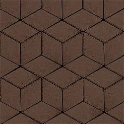 Тротуарная плитка Полярная звезда Коричневый Гладкая SteinRus 60 мм