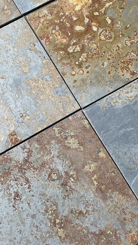 Плитка Сланец Мультиколор (натуральный скол) 600х600 Pharaon