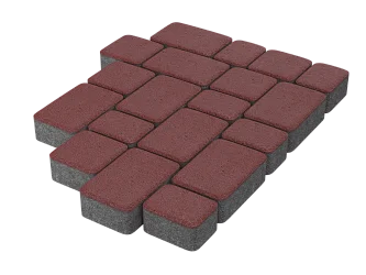 Тротуарная плитка Старый город Красный Stellard 60 мм