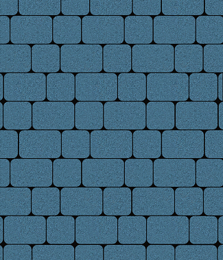 Тротуарная плитка КЛАССИКО - Стандарт Черный, комплект из 2 видов плит