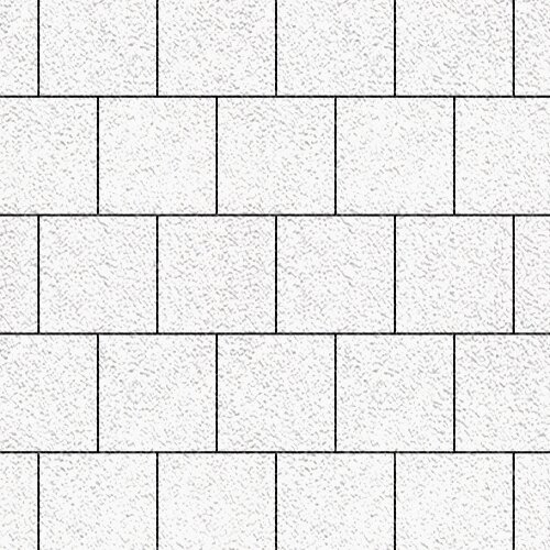 Тротуарная плитка Квадрат большой, Белый Native SteinRus