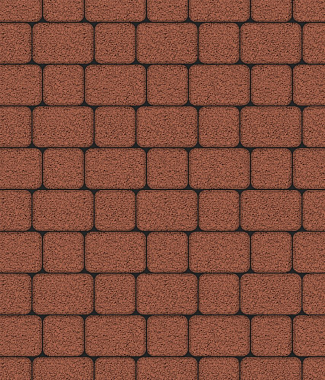 Тротуарная плитка КЛАССИКО - Гранит Черный, комплект из 2 видов плит