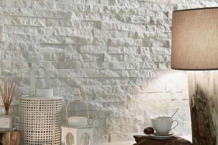 3D панель из натурального камня Кварцит Белый Классик Pharaon