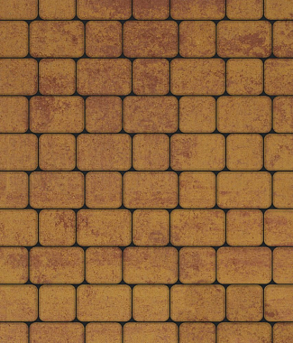 Тротуарная плитка КЛАССИКО - Листопад гладкий Хаски, комплект из 2 видов плит