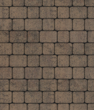 Тротуарная плитка КЛАССИКО - Листопад гладкий Хаски, комплект из 2 видов плит