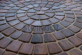 Тротуарная плитка Классика круговая Grafito Scuro Steingot