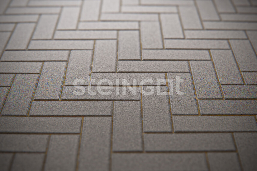 Тротуарная плитка Паркет Серый Steingot 60 мм