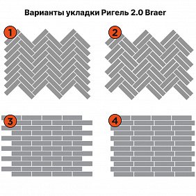 Тротуарная плитка Ригель 2.0, Ночь BRAER изображение 5