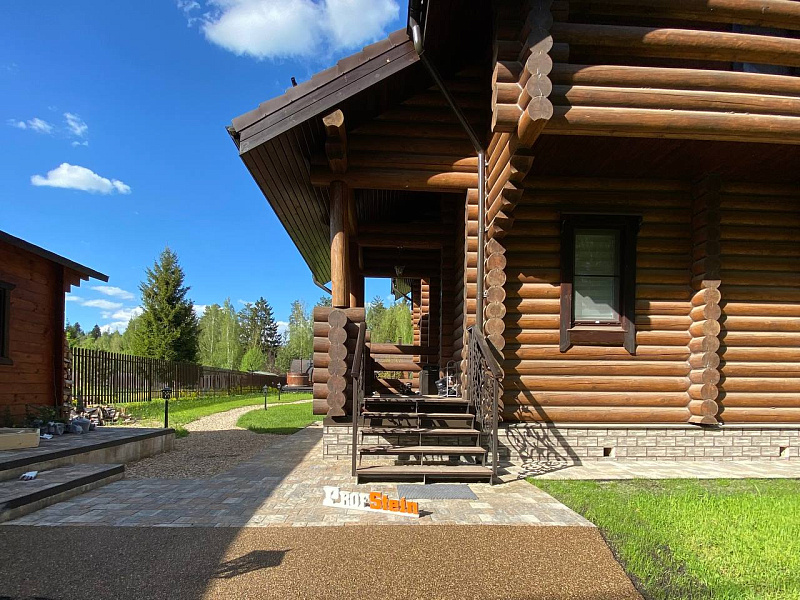 Проект Укладка объемной рельефной брусчатки от Нобетек 120 м2 в г.о. Дмитров, д. Ерыково