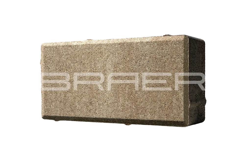 Тротуарная плитка Прямоугольник, Миндаль BRAER 40 мм