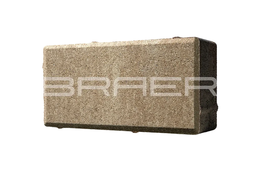 Тротуарная плитка Прямоугольник, Миндаль BRAER 40 мм